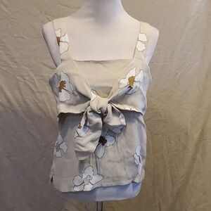 Floral Beige Women's Top